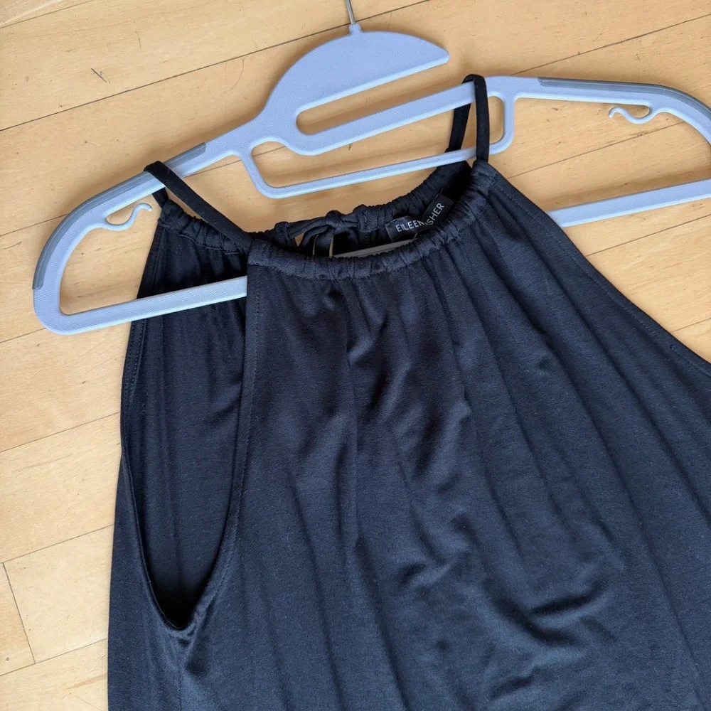 Eileen Fisher Fine Jersey Full Length Jersey Halter Dress ,GL1333 - Picture 5 of 7